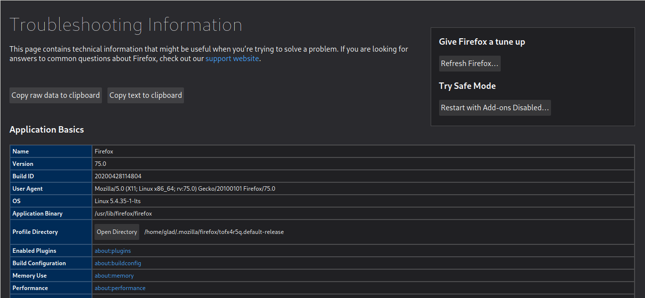 Troubleshooting Information